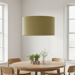 Plain Colours: Linen Lampshades - Sage