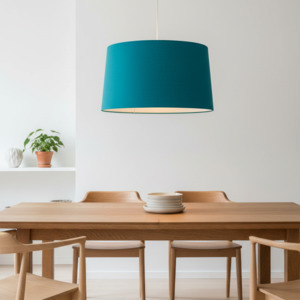 Plain Colours: Linen Lampshades - Teal