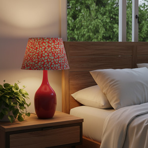 Lampshades 1: Jade Ell Designs | Red Leaf | Lampshades