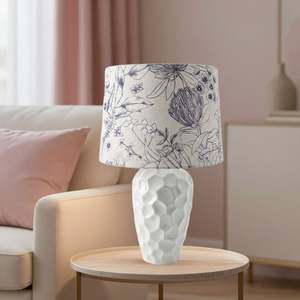Elegant Blue Botanical | Bespoke Lampshades