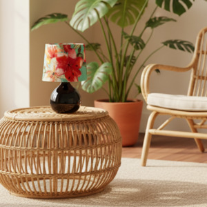 Ready-made Small Tropical Red Lampshade