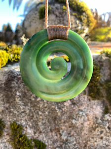 Pounamu Koru shades-of-jade