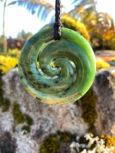 Pounamu Koru shades-of-jade
