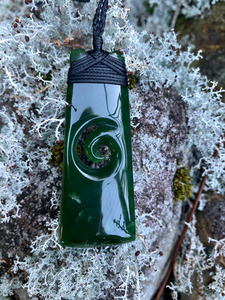 Products: Pounamu Toki with Koru shades-of-jade