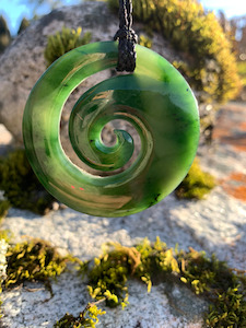 Pounamu Koru shades-of-jade