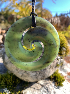Pounamu Koru shades-of-jade