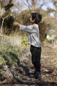 Tops: Boys Top – Grey Marl