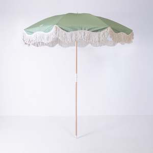 Shady Characters Umbrellas: Beach Umbrella - Forest Green