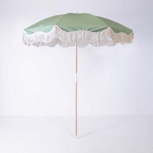 Shady Characters Umbrellas: Beach Umbrella - Sage