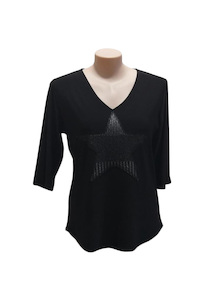 Products: Star 3/4 V neck Top - Shadze of Lace