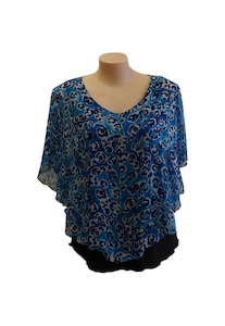 Blue Kitty Penny Top - Shadze of Lace Blue Kitty Penny Top
