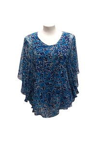 Products: Blue Kitty Flutter Top - Shadze of Lace