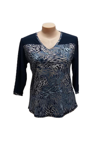 Products: Denim Contrast Top - Shadze of Lace