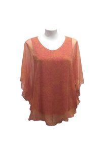 Products: Orange Flutter Top - Shadze of Lace