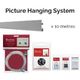 10m Silver Track, 10 CL Droppers, 10 Hooks - Picture Hanging System - Shakespear&hellip;