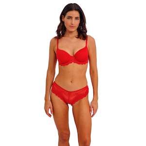 Bras: Wacoal Embrace Lace Equestrian Red T-shirt Bra