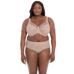 Goddess Kayla Banded Side Support Taupe Leo Bra