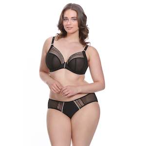 Huit8: Elomi Matilda Side Support Plunge Black Bra