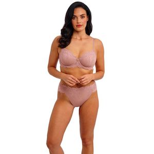 Wacoal Vivid Attraction Woodrose High Leg Brief