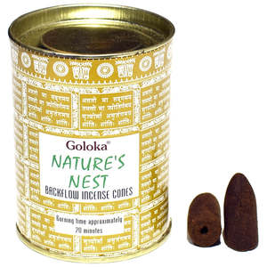 Goloka Backflow cones ~ Nature's Nest 24 cones