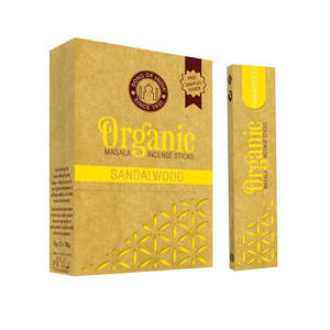 Incense: Organic Masala Incense Sticks ~ Sandalwood 15g
