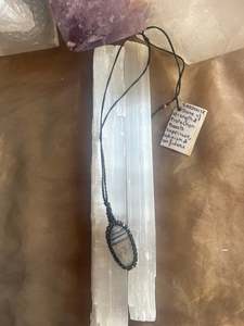 Sardonyx Macrame Necklace