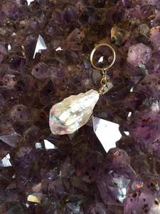 Amethyst: Amethyst Aura Keychain