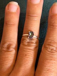 Valeska: Faceted Mystic Topaz Sterling Silver Ring