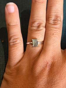 Valeska: Faceted Labradorite Sterling Silver Ring