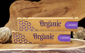 Incense: Organic Masala Incense Sticks ~ Lavender 15g