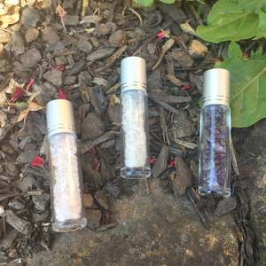 Amethyst: Roll on Bottle crystals filled