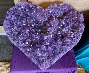 Amethyst: Amethyst Druse Heart 