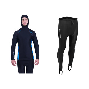 CHILLPROOF LONG SLEEVE HOODED TOP - MENS NEW + CHILLPROOF LONGPANTS - MENS BUNDLE