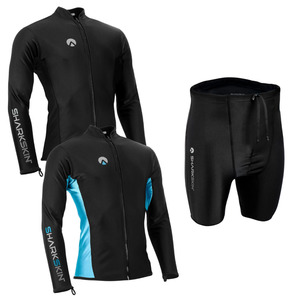 CHILLPROOF LONG SLEEVE FULL ZIP TOP - MENS + CHILLPROOF SHORT PANTS - MENS BUNDLE