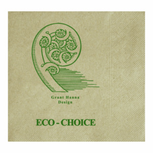 Cocktail 1 Ply 4 Fold Eco Choice Napkin