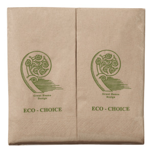Dinner Napkins: Dinner 1 Ply 8 Fold Eco Choice Napkin