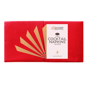 Products: Cocktail 2 Ply 4 Fold Napkin