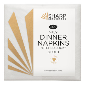 Dinner 1 Ply 8 Fold Napkin