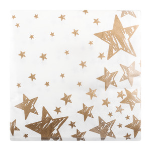 Dinner 2 Ply 4 Fold Shining Star Napkin