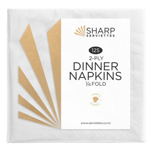 Dinner 2 Ply 4 Fold Napkin