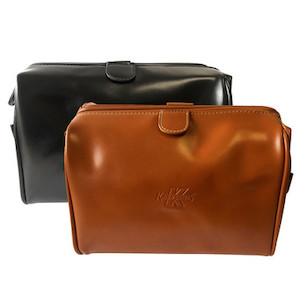 Products: Retro faux leather Toiletry bag from King of Shaves
