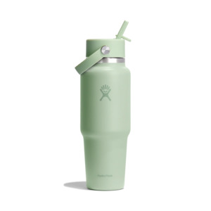 Hiking Hydration: Hydro Flask Wide Mouth Travel Bottle with Flex Straw Cap