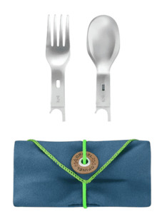 Camping Lighting And Tools Multi Tools And Knives: Opinel Picnic+ Fork Spoon & Napkin Set