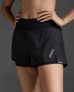 2XU Womens Aero 2-in-1 4 Inch Shorts