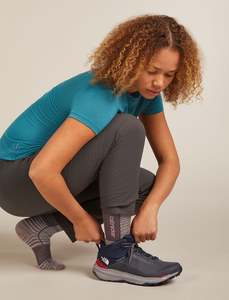 Icebreaker Womens Merino Blend Run+ Ultralight Crew Fusion Dye