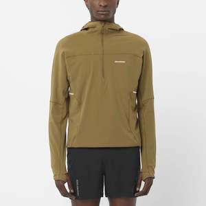 Clothing Tops Sweatshirts: Salomon Men's Sense Aero Hybrid Half-Zip Hoodie