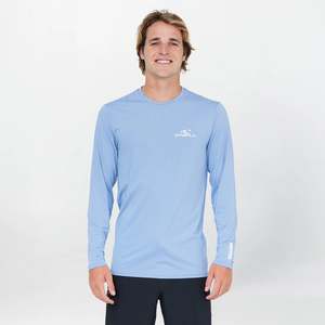 Water: O'Neill Mens Clean & Mean Long Sleeve Rash Tee