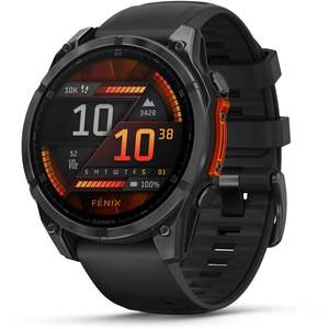 Garmin fenix 8 GPS Watch AMOLED, Glass/SS Screen, Slate Gray Bezel