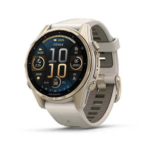 Garmin fenix 8 GPS Watch AMOLED, Saphire Screen, Soft Gold Bezel