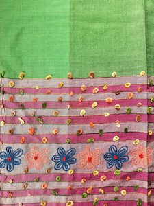 Products: Green and Green Indian Shawl - ShawlyNot